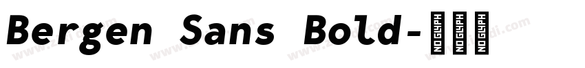 Bergen Sans Bold字体转换